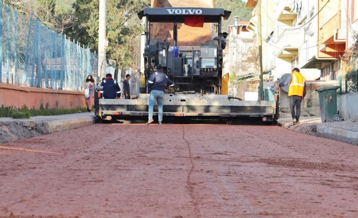 Çamlıtepe’de üstyapı çalışmaları