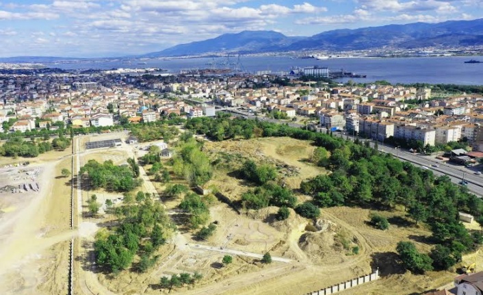 Derince Sağlıklı Yaşam Parkı havadan görüntülendi