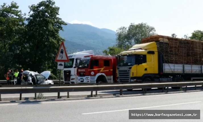 Kocaeli Otoyolu'nda, Trafik Kazası