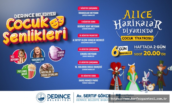 Derince'de, Çocuk Şenlikleri Başlıyor: İlk Etkinlik İshakçılar'da