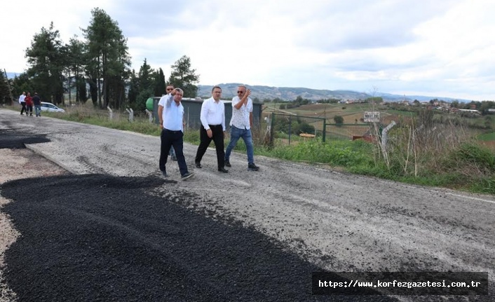 Başkan Sertif Gökçe, İshakçılar Köylerinde, İncelemelerde Bulundu