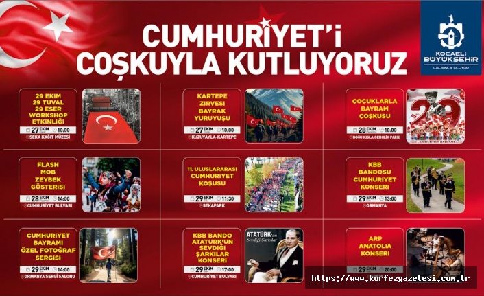 Cumhuriyet’in, 101. yılı dolu dolu kutlanacak