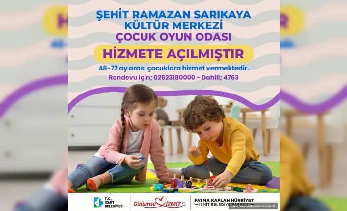 İzmit’te Masal Çocuk Oyun Odaları Hizmete Girdi