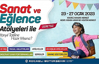 Büyükşehir’den yarıyıl tatilinde sanat ve eğlence atölyeleri