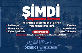 Derince’de Deprem Bölgesi İçin Seferberlik