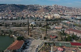 İzmit Millet Bahçesinde çalışma devam ediyor