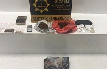 167 gr Sentetik Kannabinoidle  yakalandı