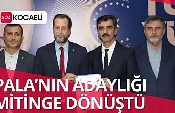 ADNAN PALA’NIN  ADAYLIK AÇIKLAMASI MİTİNGE DÖNÜŞTÜ