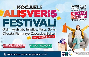 Kocaeli Alışveriş Festivalinde, % 50’ye varan indirimler