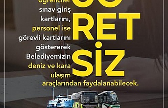 Kocaeli Büyükşehir’den, YKS için ücretsiz ulaşım