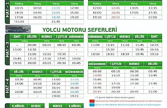 Kocaeli. Deniz ulaşımında yaz sefer tarifesine geçilecek