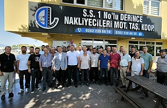 Derince Belediye Başkanı Gökçe, Nakliyecileri Ziyaret Etti