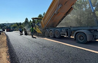 Kocaeli'nin Derince ilçesinde,  Köyler Arasındaki Yol Yenileniyor