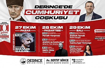 Derince’de, Cumhuriyet Bayramı Coşkusu