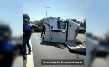 Tırın Kupası Koptu, Sürücü Yaralandı