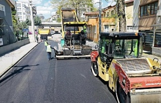 Tuğrul Caddesi’ne 550 ton sıcak asfalt