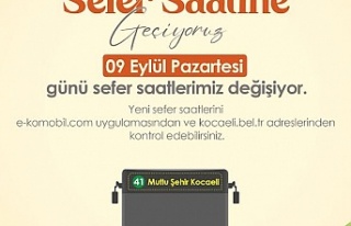 Kocaeli Büyükşehir Belediyesi, Kış Sefer Saatleri,...